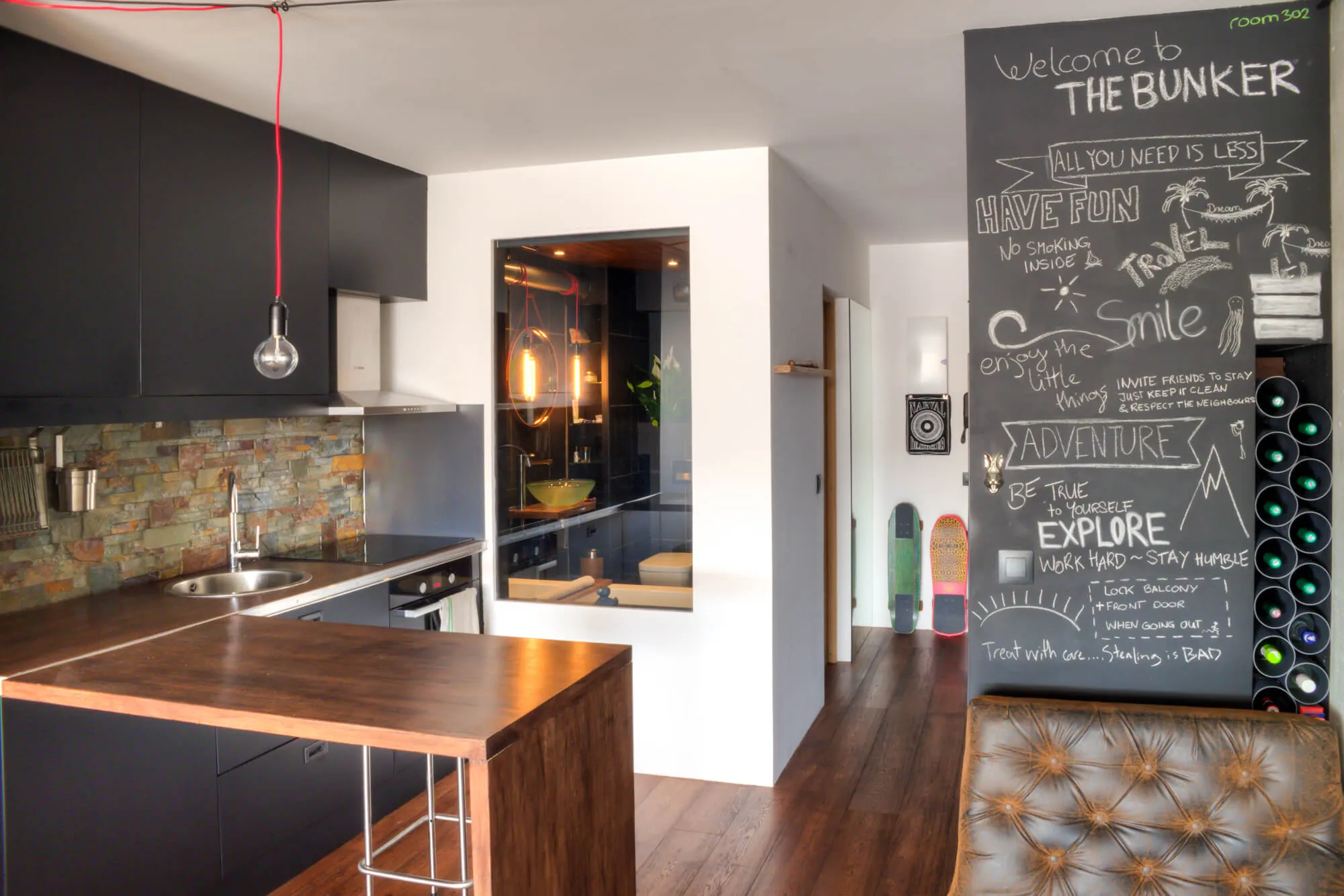 The Bunker studio interior in Capbreton, France