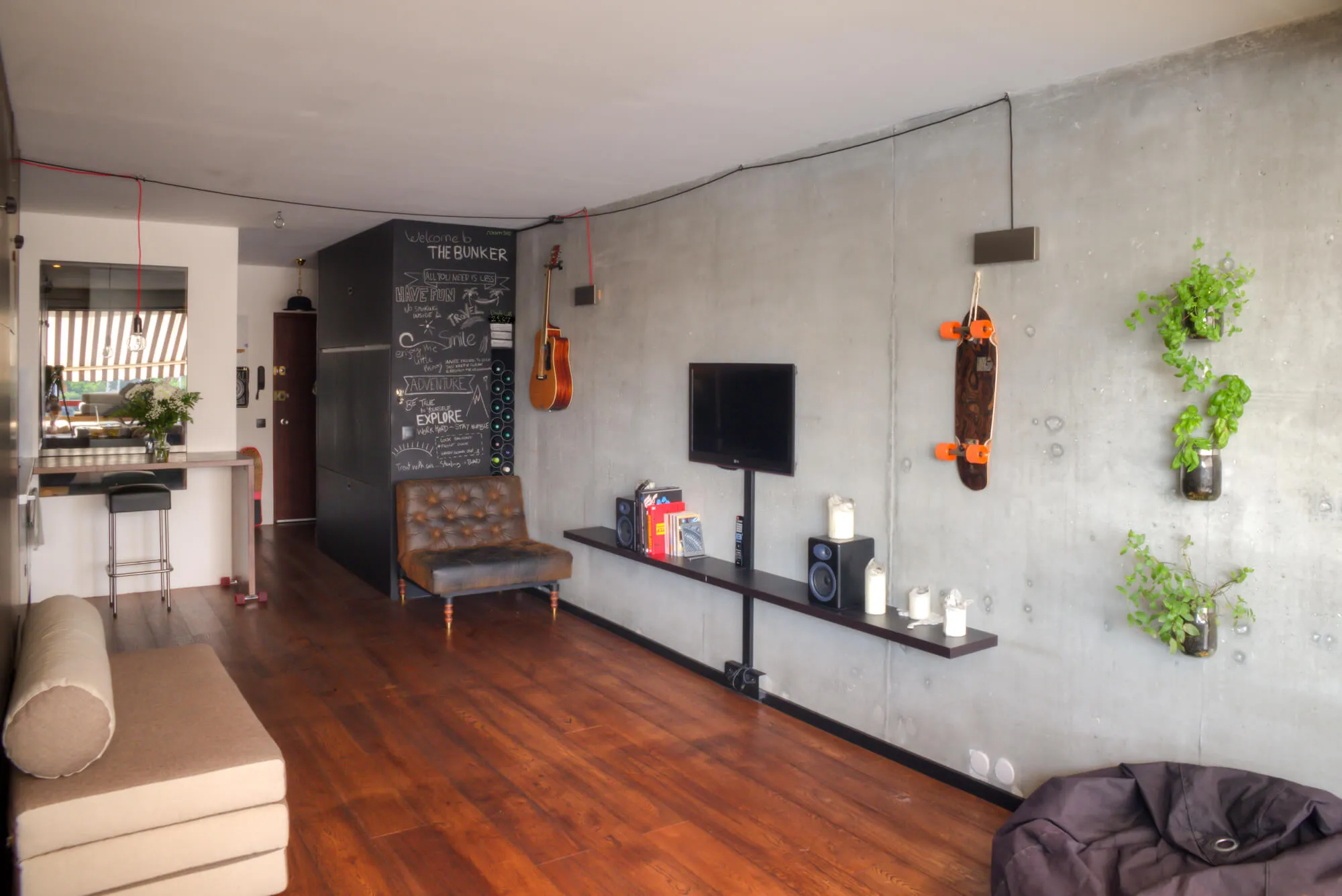 The Bunker studio interior in Capbreton, France